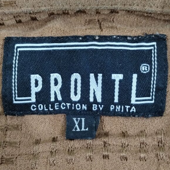 Printo Collection by Phita Men's Tan Shirt/Button Up SzXL SKU3467 - Picture 4 of 7